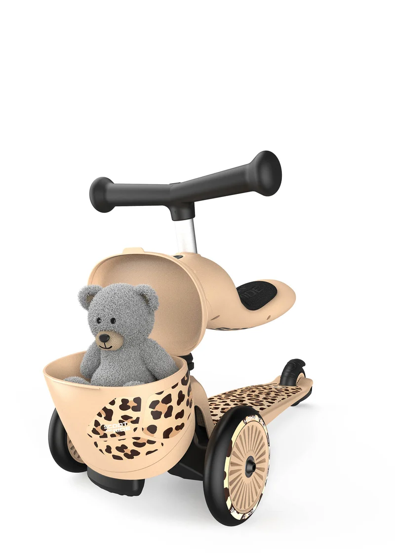 2in1 Kickboard 'Highway Kick 1 Lifestyle' Leopard