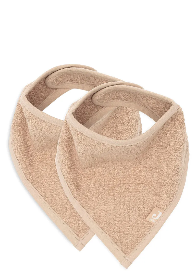 2er-Set Frottee Bandana Lätzchen Biscuit