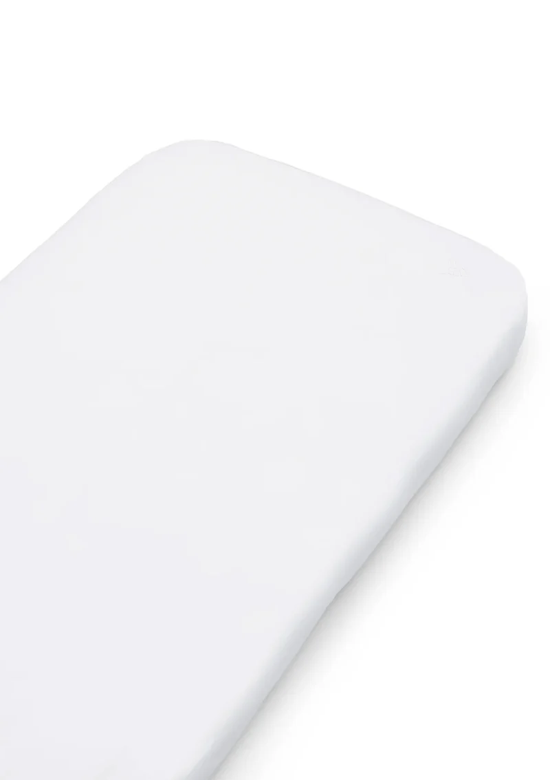 Spannbettlaken 'Ada' für 'Wood Mini+ Baby' Simply White 122 x 68 x 12 cm