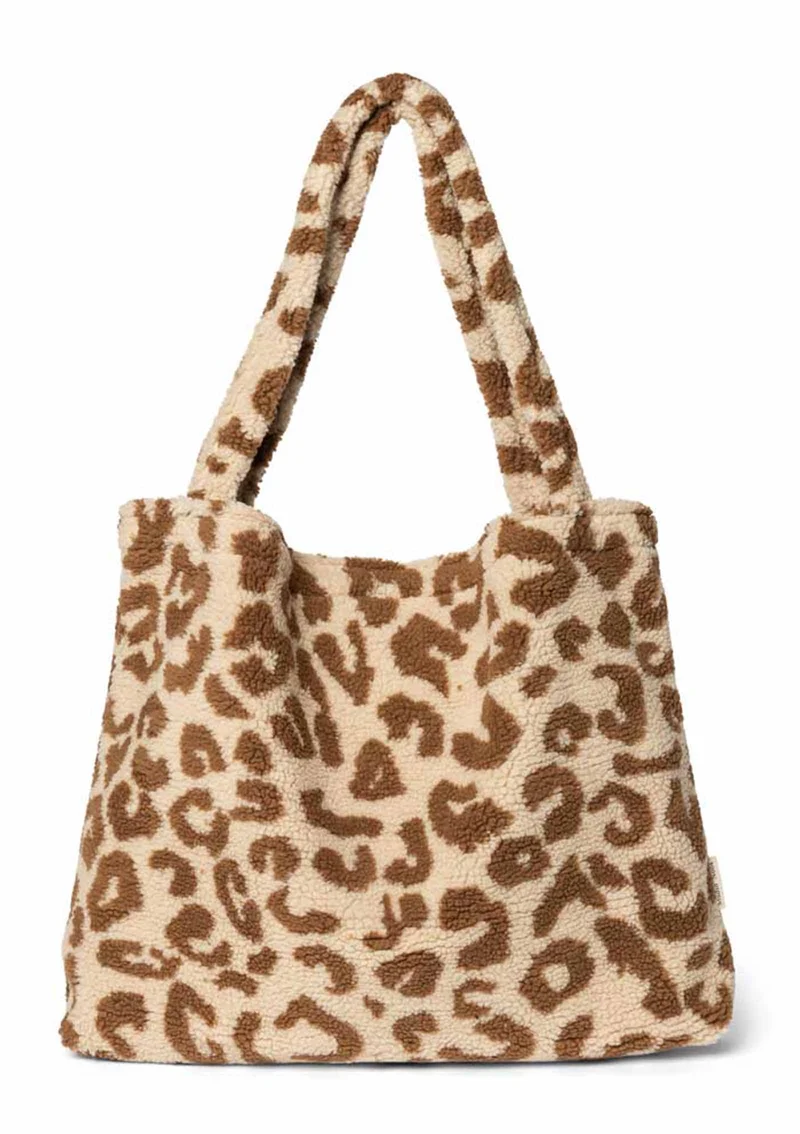 Tasche 'Teddy Mom-Bag' Leopard Ecru