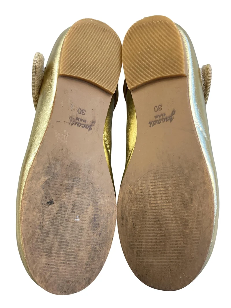 Jacadi Riemchenschuhe Ballerinas Gold 30 Schuhgröße