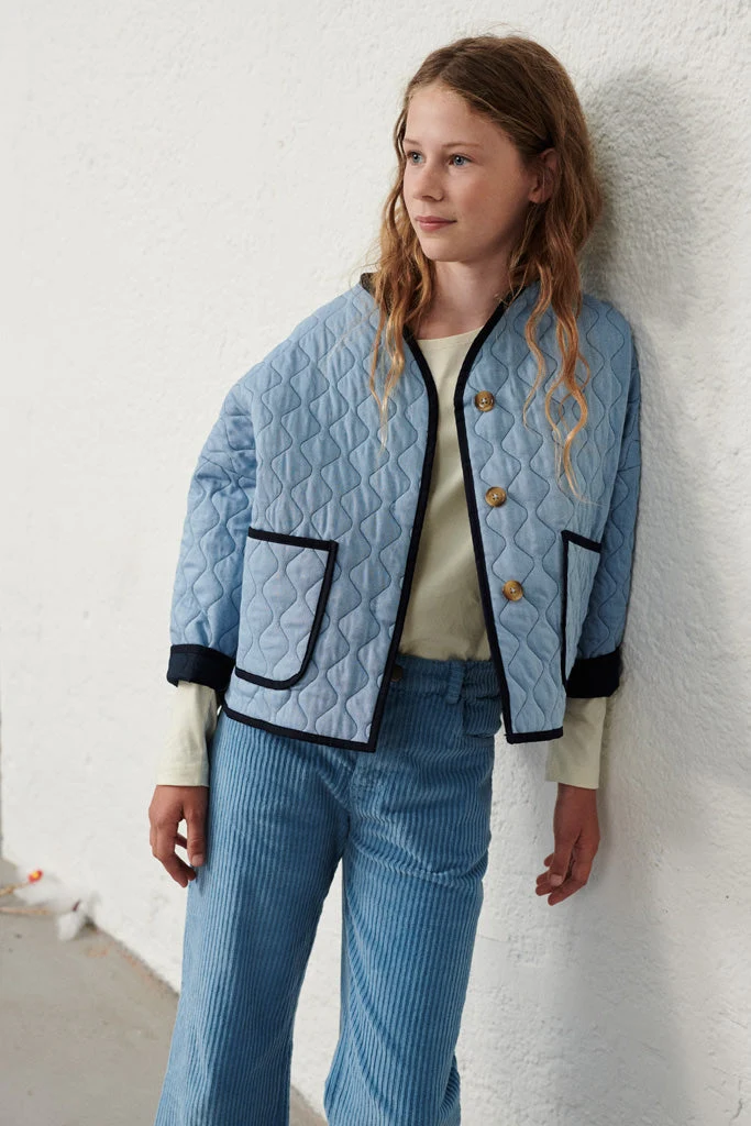 Taza Jacke in denim-blau für Kinder 146-158