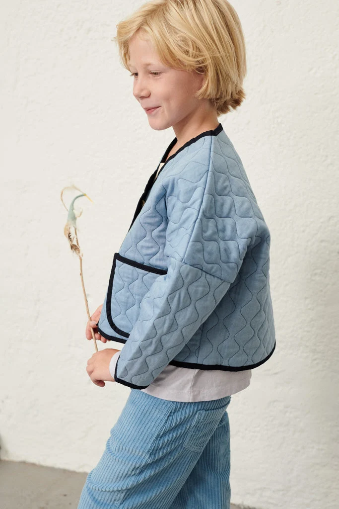 Taza Jacke in denim-blau für Kinder 146-158