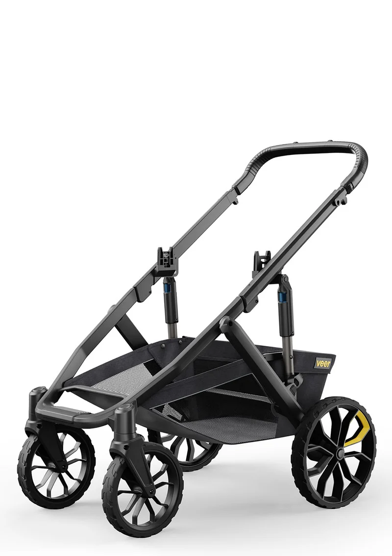 &Roll Kinderwagengestell dunkelgrau / schwarz