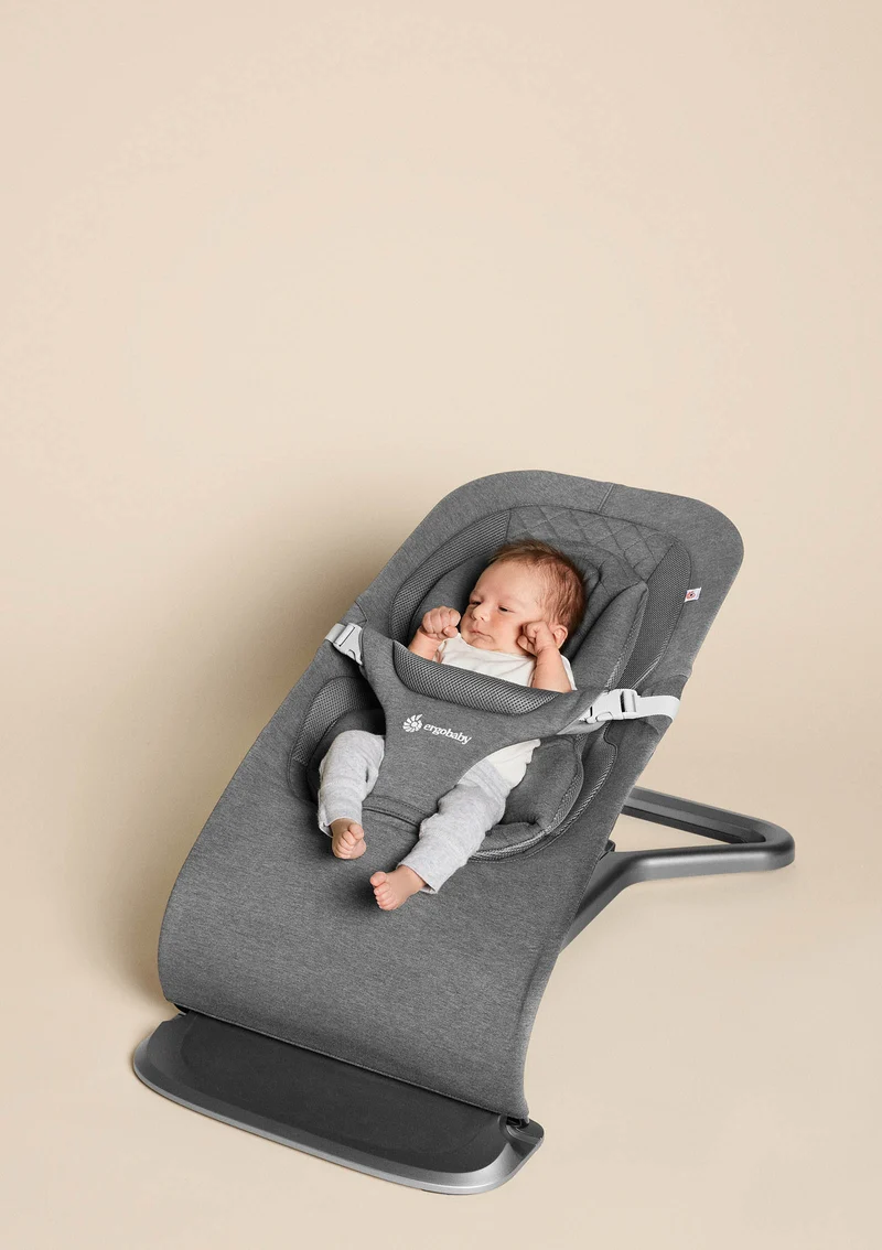 3-in-1 Babywippe 'Evolve' Knit charcoal grey