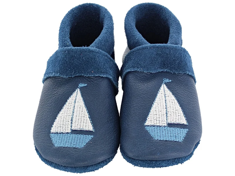 Pantolinos Lederpuschen "Schiff" Schuhgröße 21/22