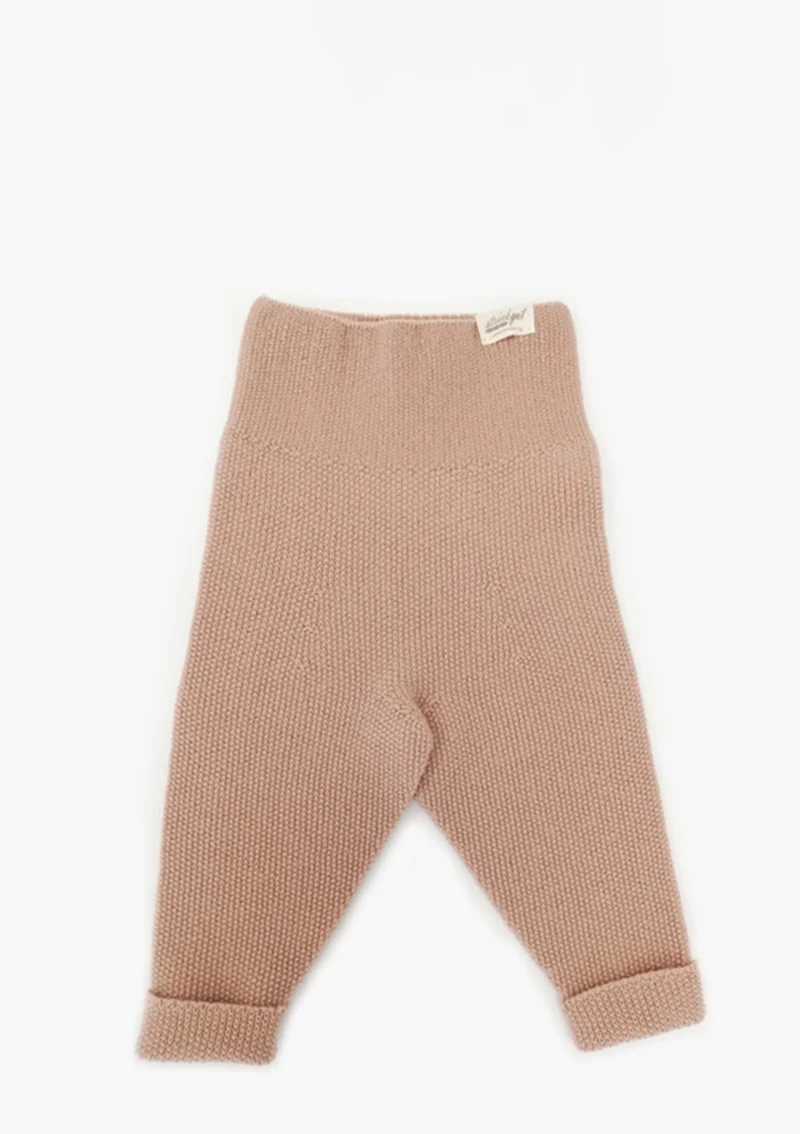 Merino Babyhose Reiskornoptik Puder