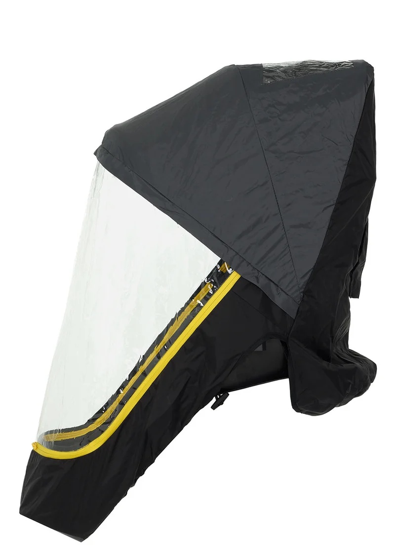 Regenverdeck transparent / schwarz