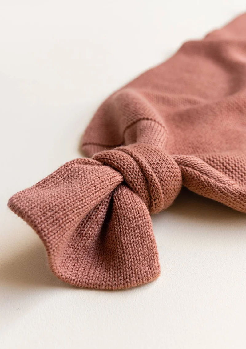 Merino Strick-Pucksack 'Cocoon' Brick