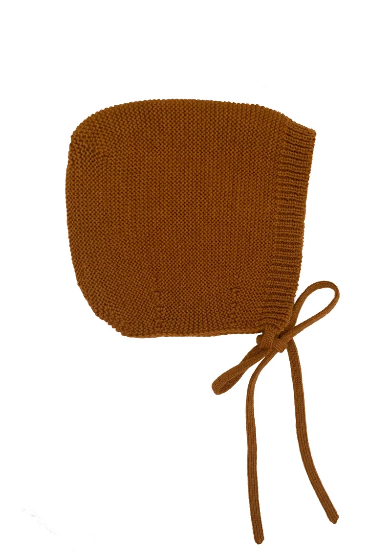 Merino Bonnet 'Dolly' Rust