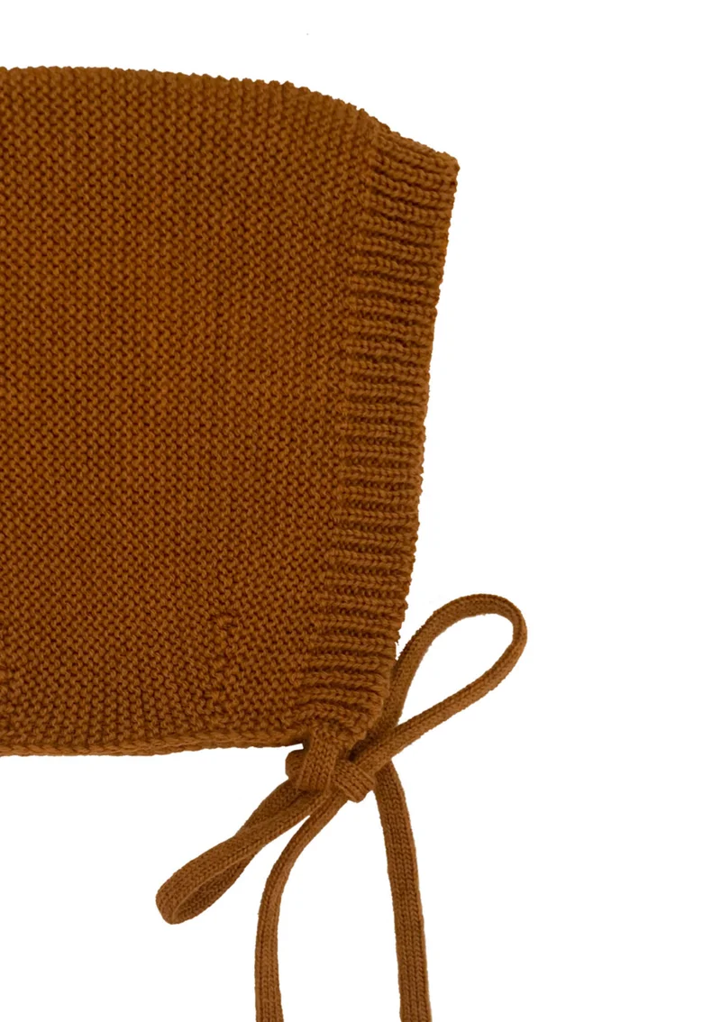 Merino Bonnet 'Dolly' Rust