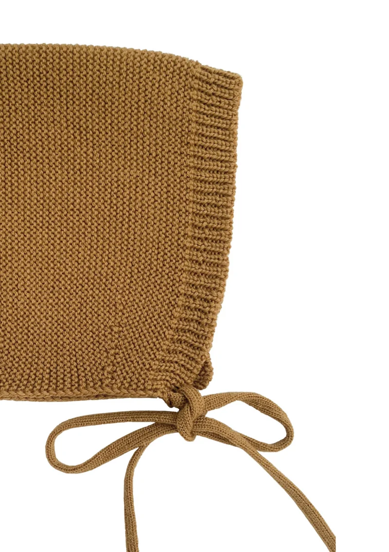 Merino Bonnet 'Dolly' Mustard