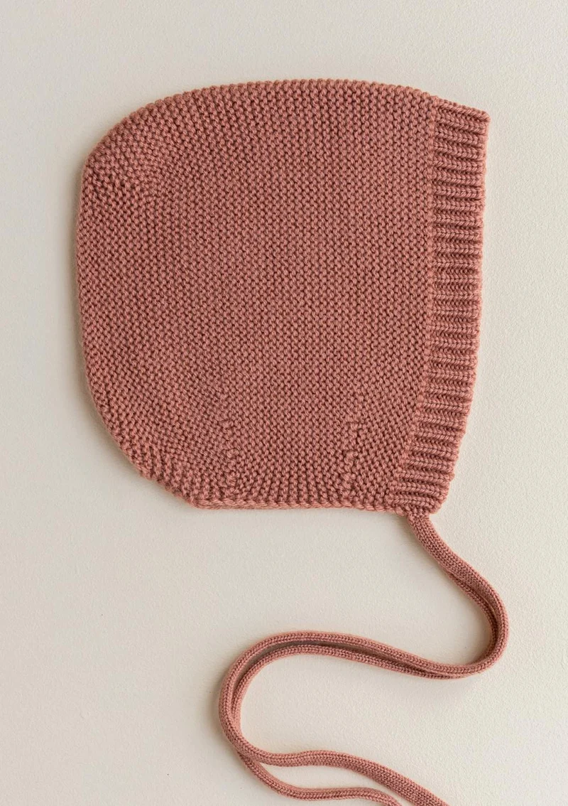 Merino Bonnet 'Dolly' Brick