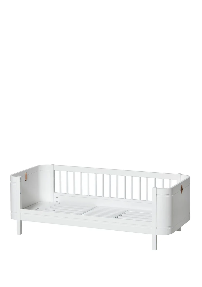 Babybett 'Wood Mini+' Weiß 122-162 x 68 cm