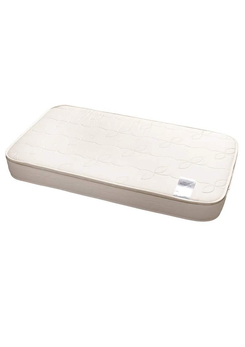 Babybett 'Wood Mini+' Weiß / Eiche 122-162 x 68 cm