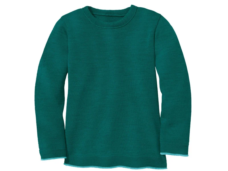 Disana 100% Wolle Kinder Strickpullover pacific 86/92