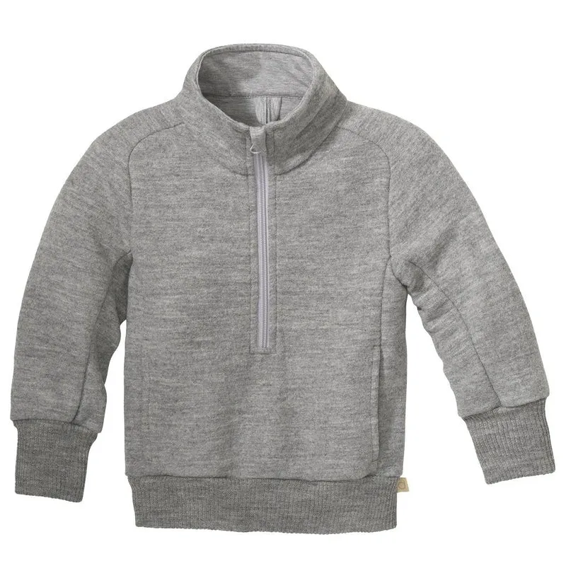 Disana 100% Wolle Kinder Troyer hellgrau 98/104