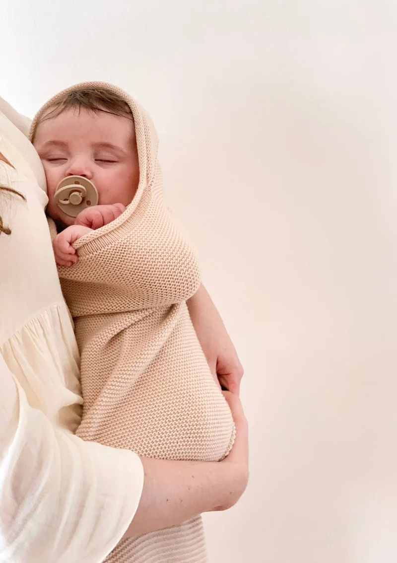 Merino Strick-Pucksack 'Cocoon' Oat