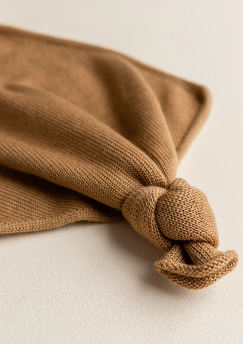 Merino Schmusetuch 'Teddy Tokki' Ochre