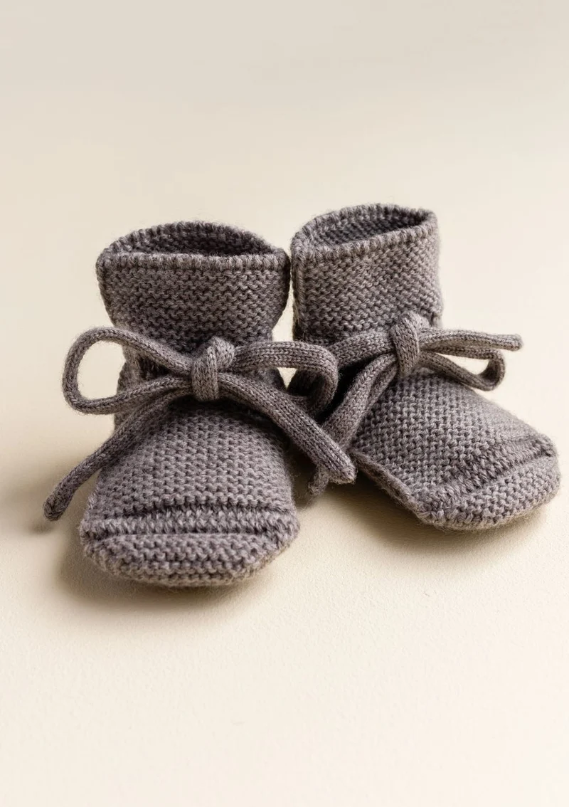 Merino Baby Booties Otter
