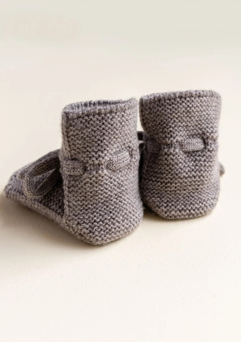 Merino Baby Booties Otter