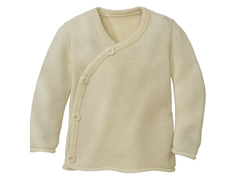 Disana 100% Wolle Baby-Jacke melange-natur 62/68