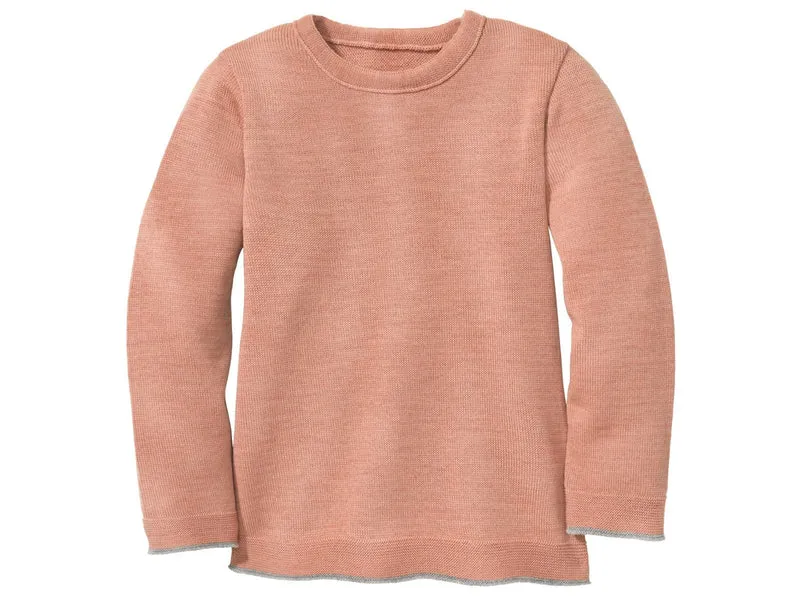 Disana 100% Wolle Strickpullover rosé 98/104