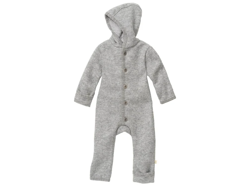 Disana Wolloverall Wollwalk-Overall hellgrau 62/68