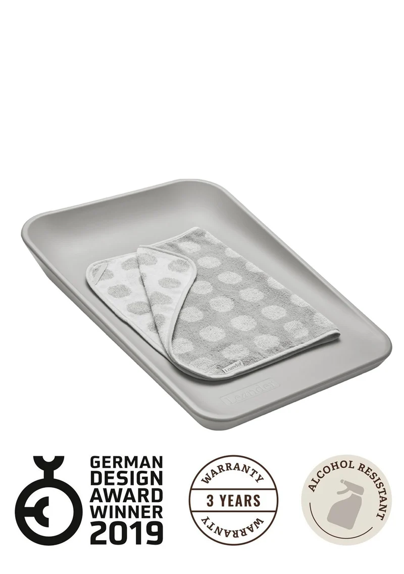 Wickelauflage 'Matty' Pearl Grey