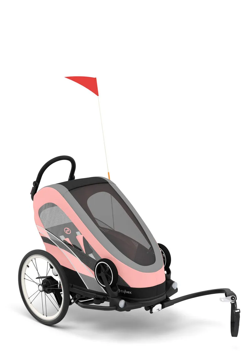 Fahrradanhänger 'ZENO Bike' Silver Pink