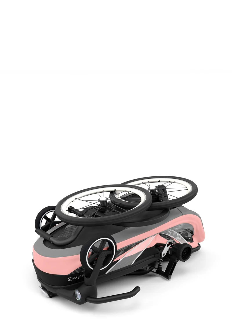 Fahrradanhänger 'ZENO Bike' Silver Pink