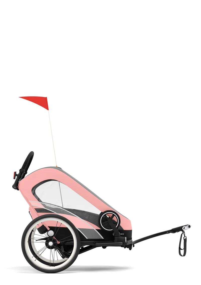 Fahrradanhänger 'ZENO Bike' Silver Pink