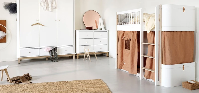 Spielmatratze für halbhohes Hochbett 'Wood Mini+' 162 cm