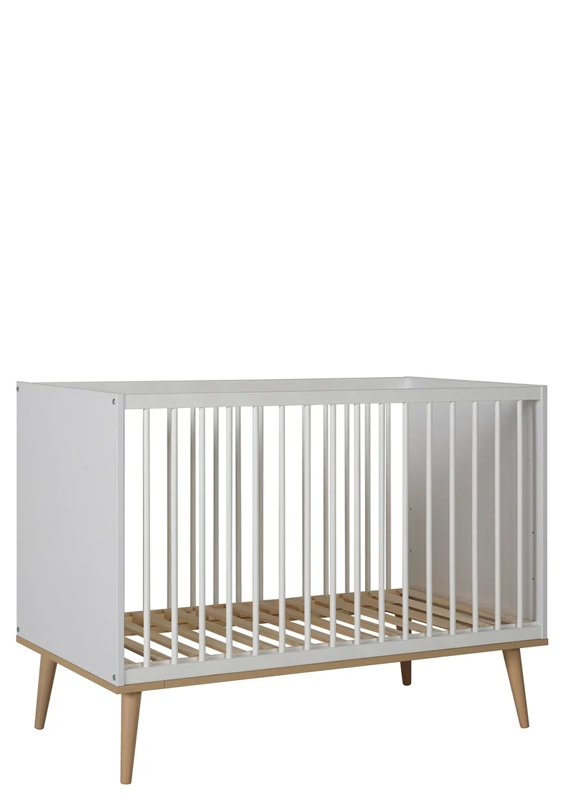 Babybett 'Flow' Weiß 120 x 60 cm