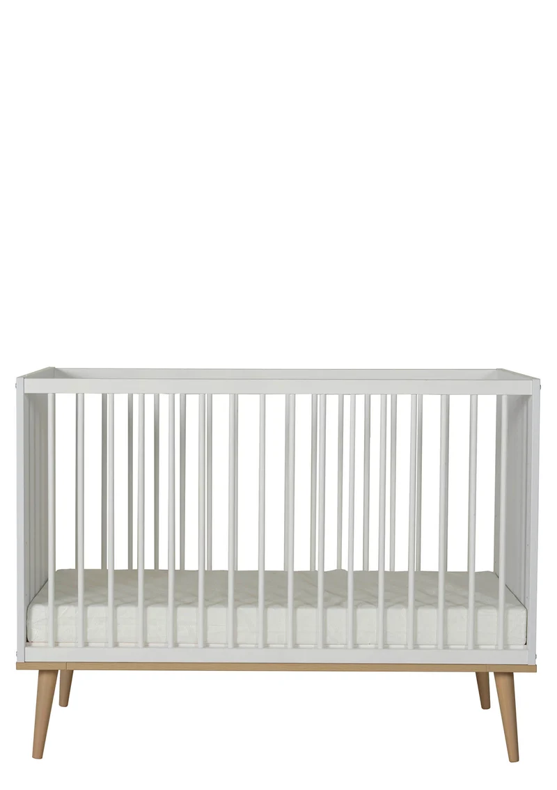 Babybett 'Flow' Weiß 120 x 60 cm