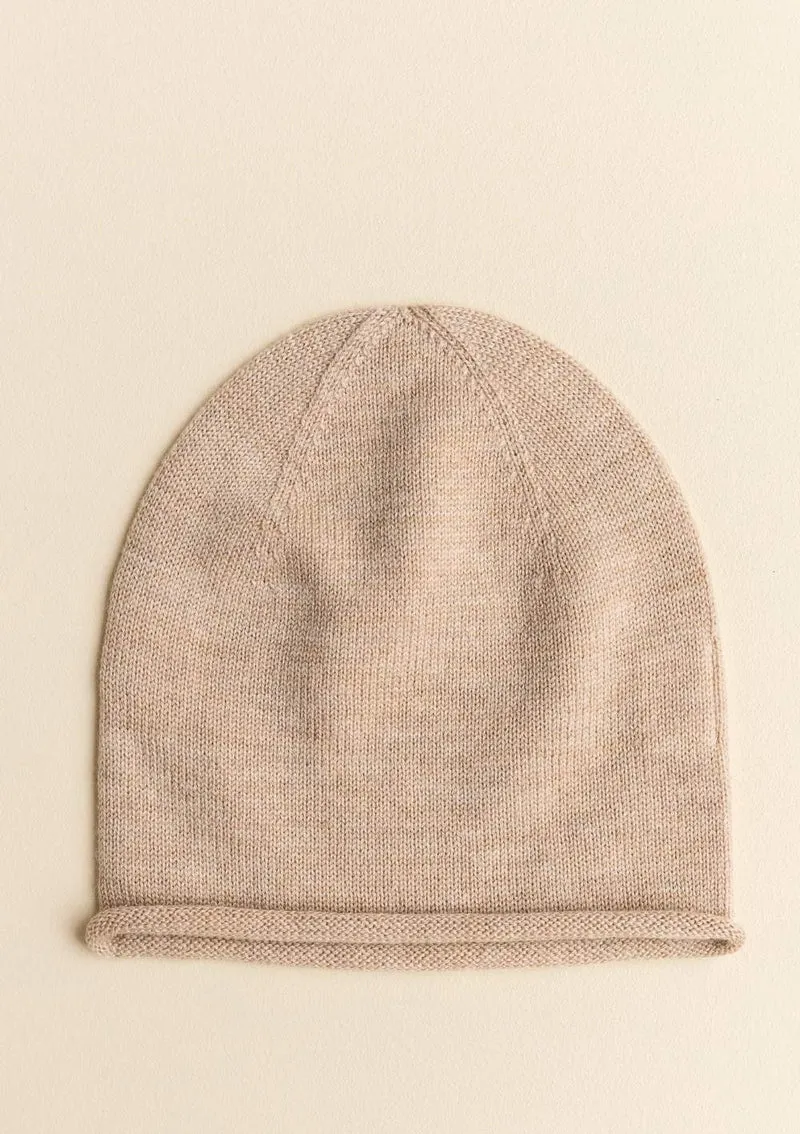 Merino Beanie 'Efa' sand