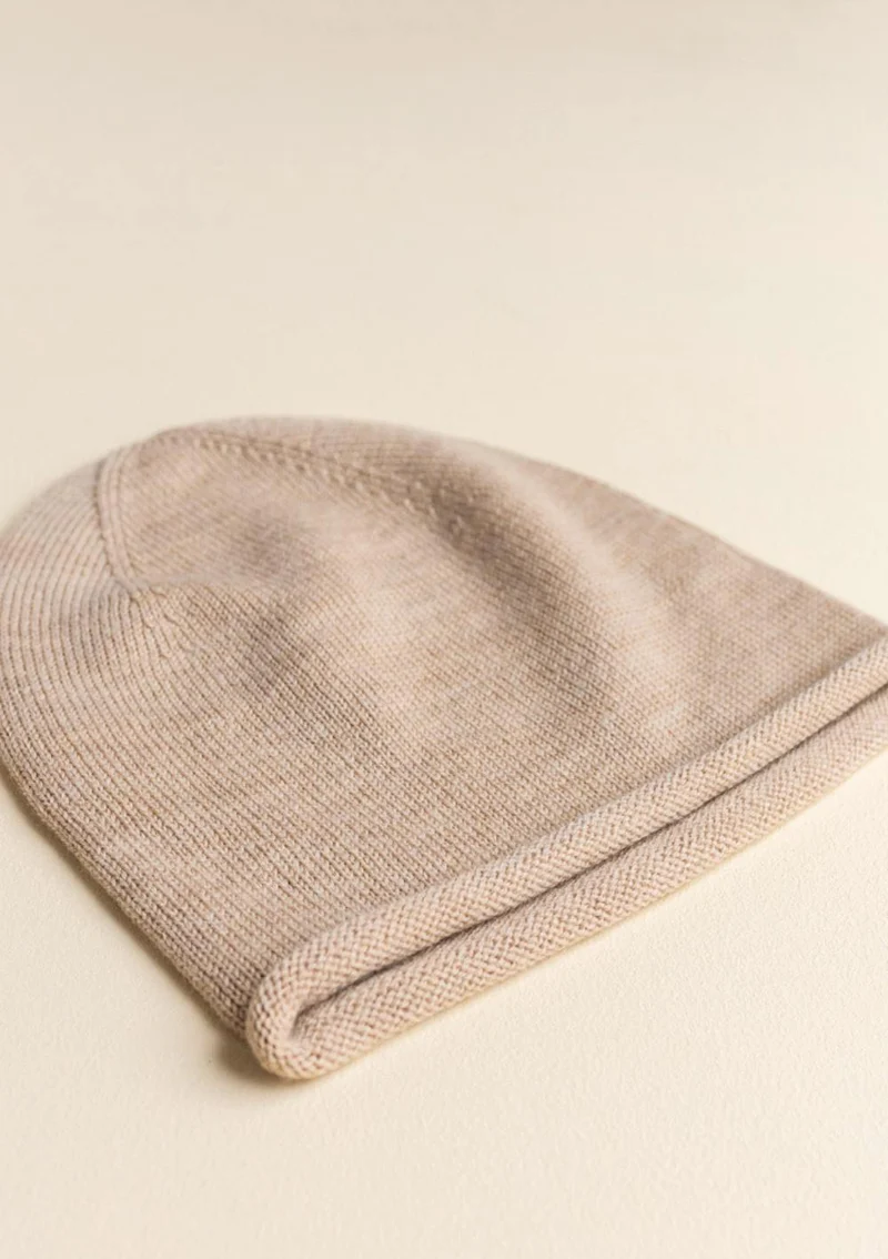 Merino Beanie 'Efa' sand
