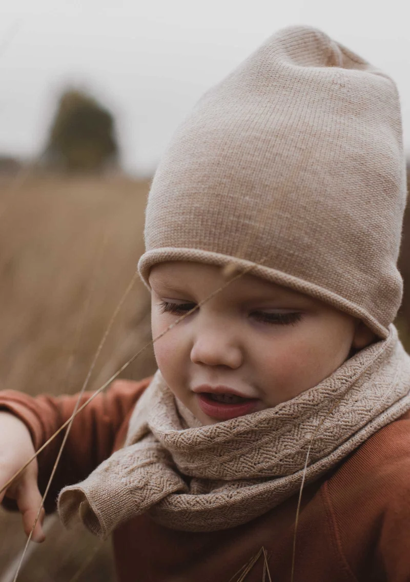 Merino Beanie 'Efa' sand