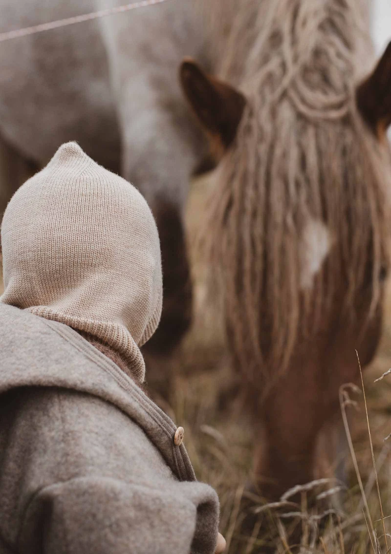 Merino Mütze Balaclava 'Eddy' sand