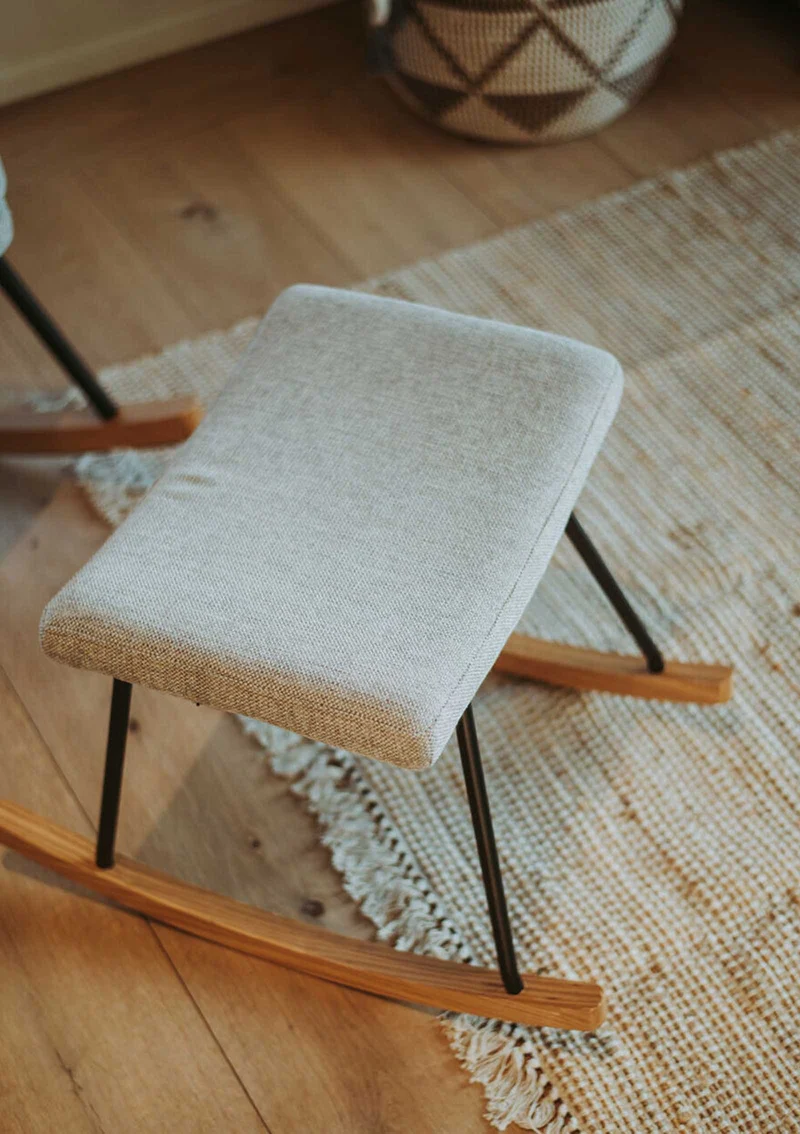 Hocker 'De Luxe' Sand Grey