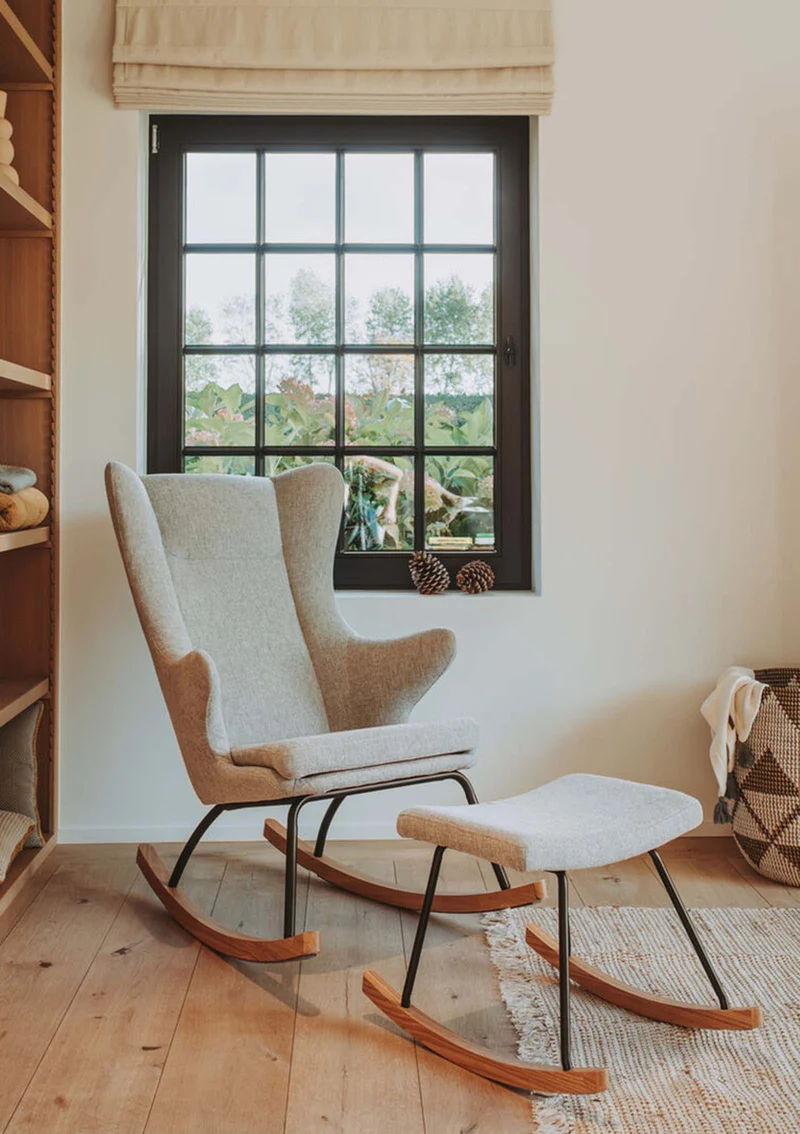 Hocker 'De Luxe' Sand Grey