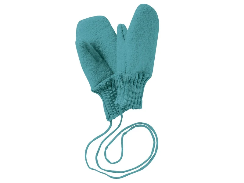 Disana 100% Wolle Walk-Handschuhe lagoon Gr. 1 - 5-12 Monate