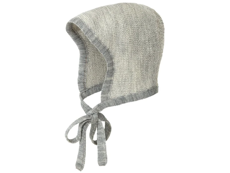 Disana 100% Wolle Strickmütze melange-hellgrau Gr.0 (36-40 cm, 0-3 Monate)