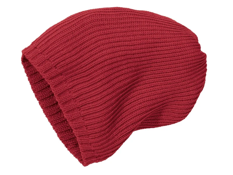 Disana 100% Wolle Strickmütze bordeaux Gr.3 50/54 cm Kopfumfang