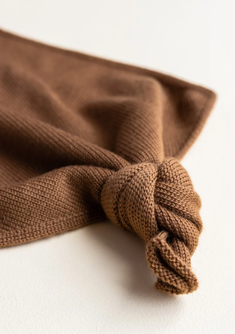 Merino Schmusetuch 'Teddy Tokki' Chocolate