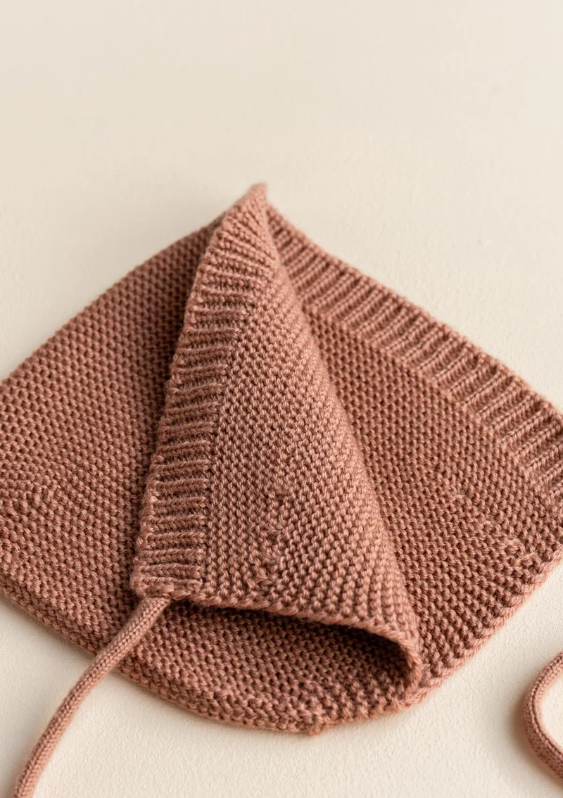Merino Bonnet 'Dolly' Terracotta
