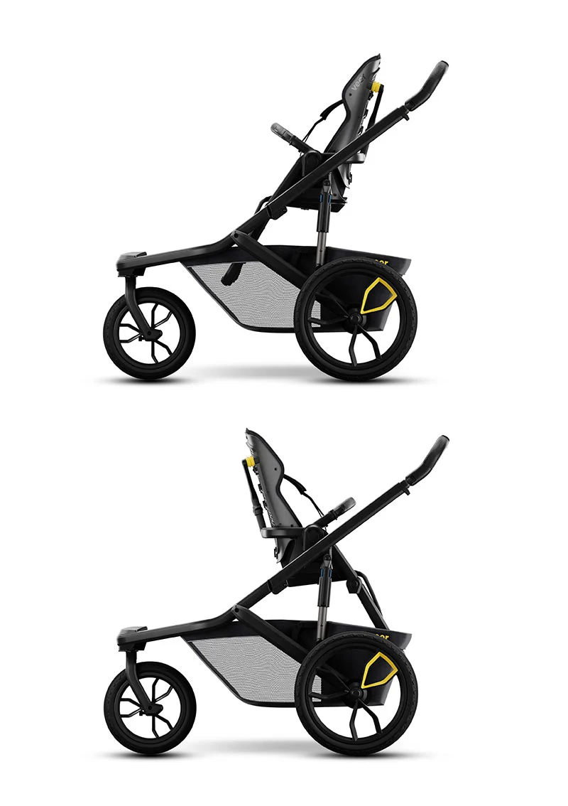 Switchback Kinderwagen Switch&Jog dunkelgrau / schwarz
