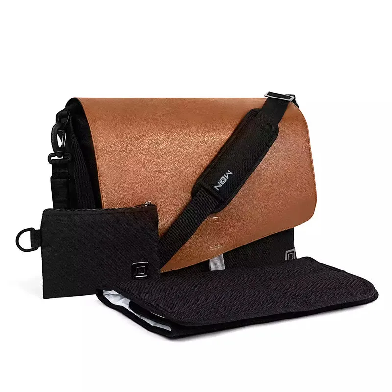 Green Moon kids Wickeltasche Brown Flap