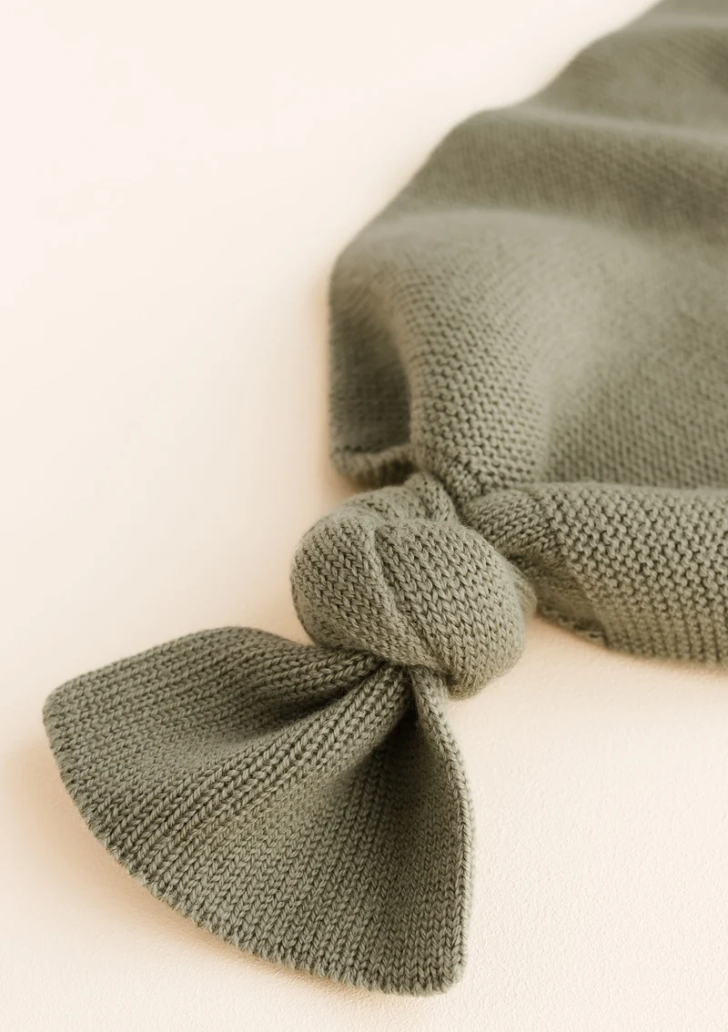 Merino Strick-Pucksack 'Cocoon' Artichoke