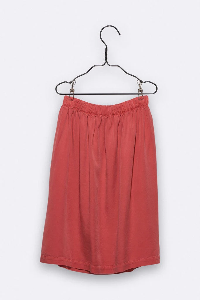 Lina Rock in korallfarbenem Tencel für Kinder